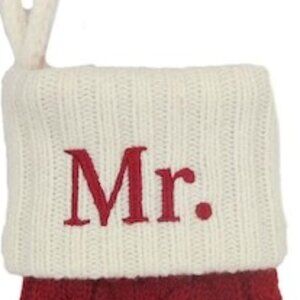 💕 3/$25 💕🎄NWT St Nicholas Square Mini Cable Knit Christmas Stocking Mr.